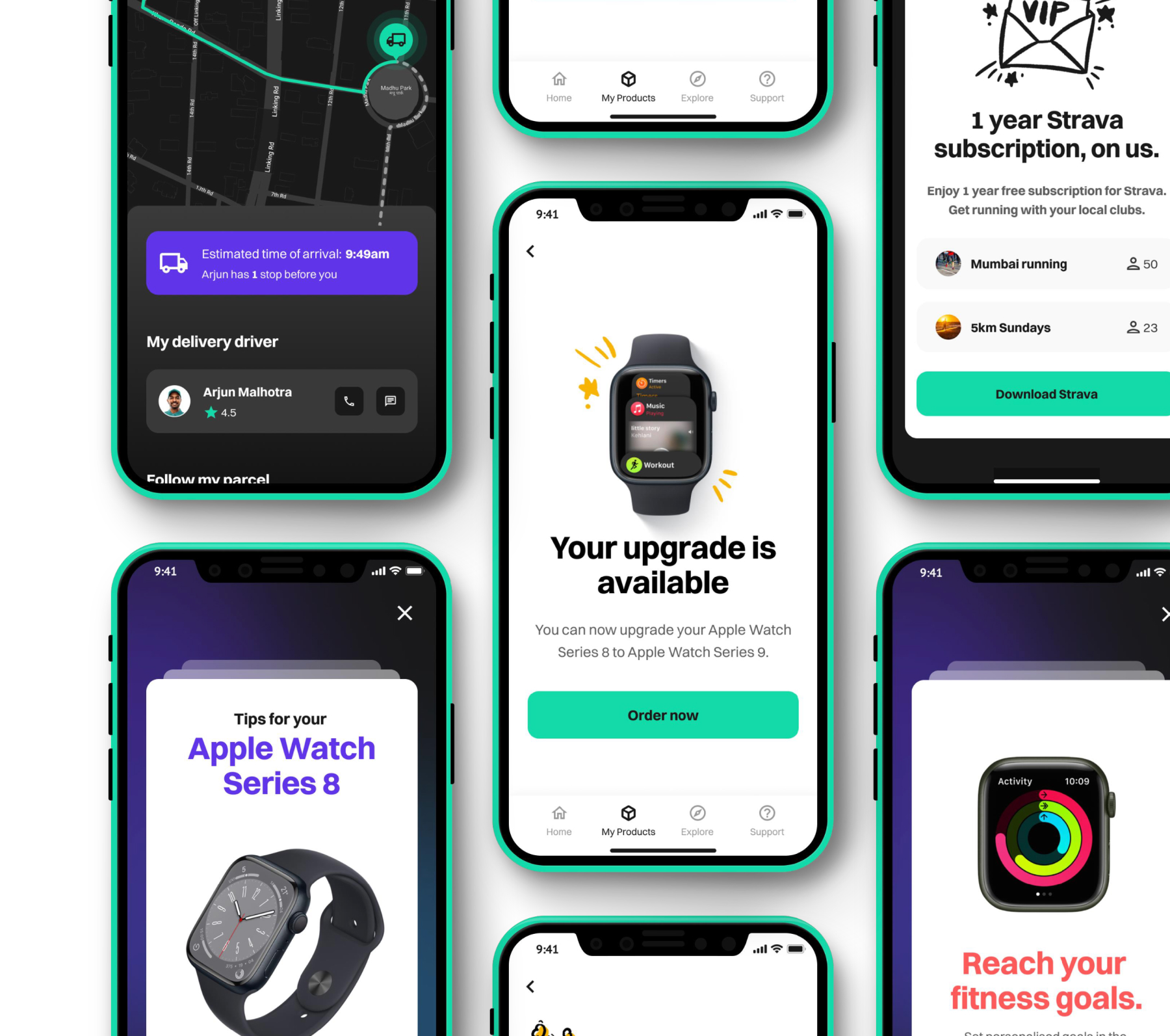 My Cromā app ownership screens