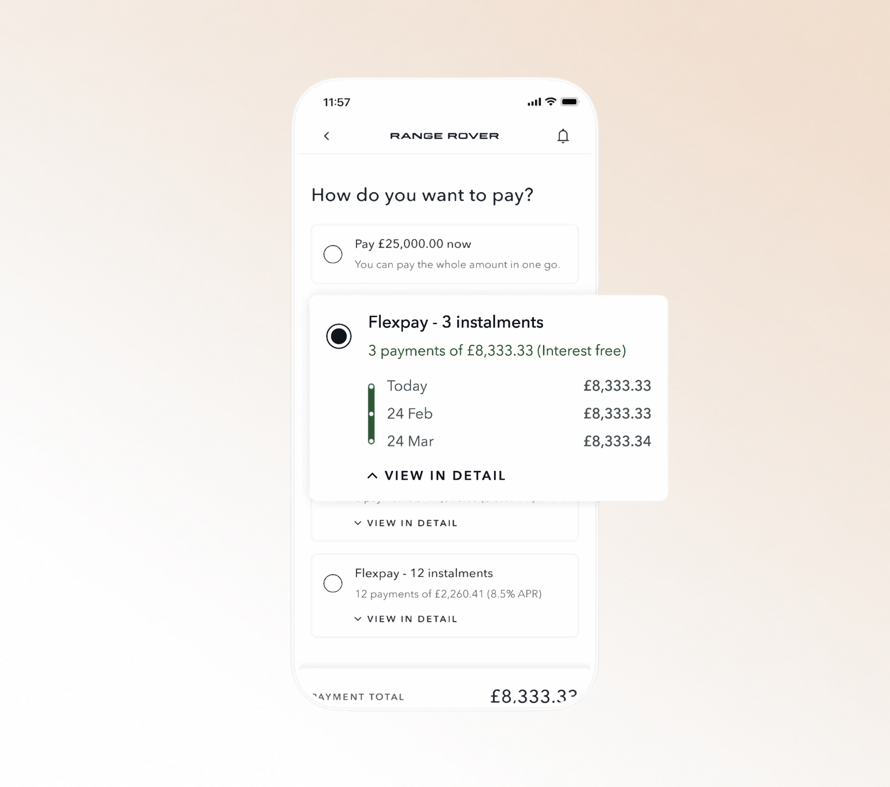 JLR Flexpay instalments